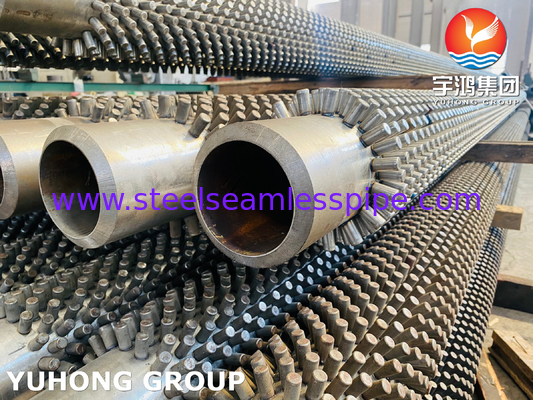 ASTM A312 TP316L Tubes à aileron enduites pour systèmes d'échange de chaleur Hauteur personnalisable