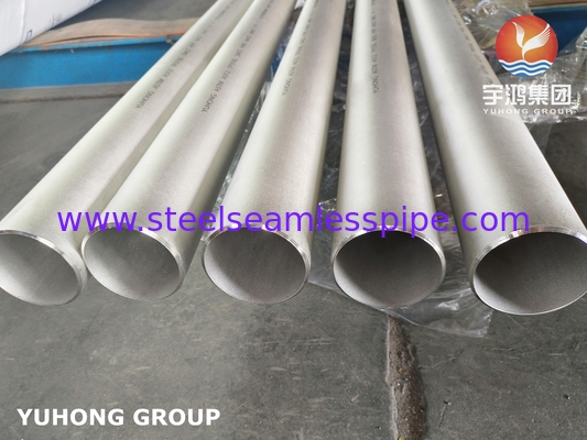 Le tuyau sans couture d'acier inoxydable, l'ASTM A312 TP316Ti, le B16.10 et le B16.19, 6M, PE/SOIENT, SURFACE DE FINITION CHAUDE