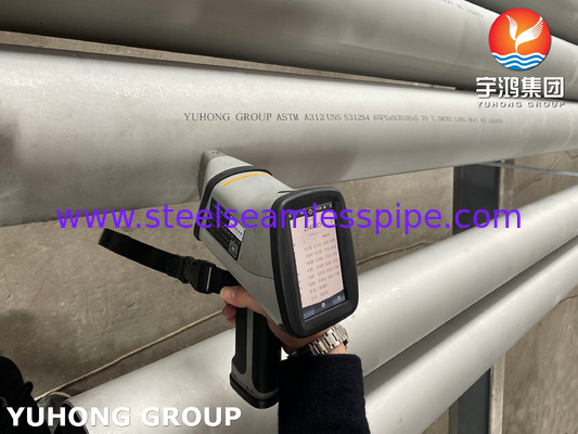ASTM A312 UNS S31254 254SMO /1.4547 Pipe sans soudure en acier inoxydable austénitique à haute mo