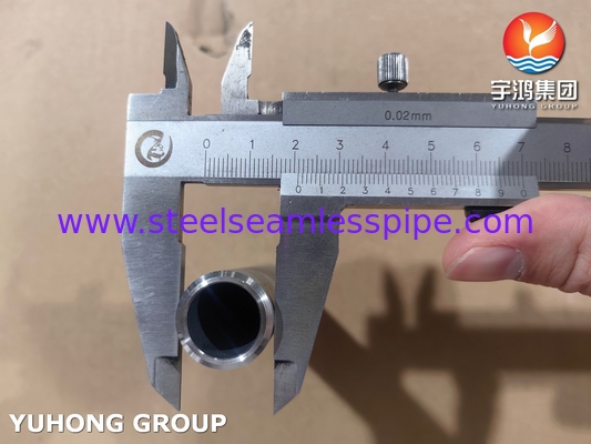 ASME B36.10 Tête de tuyau ASTM A790 UNS S31803 Tête en acier duplex sans soudure