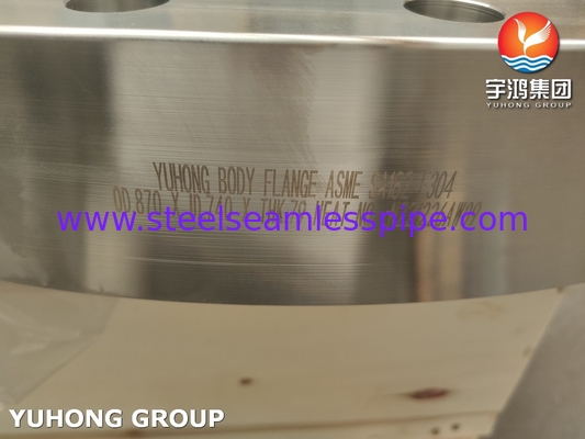 B16.5 ASTM A182 / ASME SA182 F304 Flange du corps en acier inoxydable