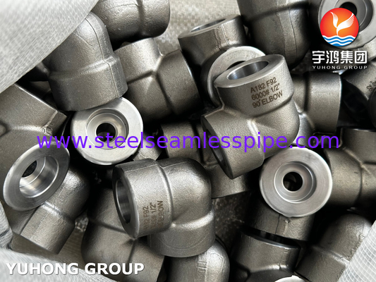 ASTM A182 F92 K92460 Coude en acier inoxydable de 90 degrés B16.11