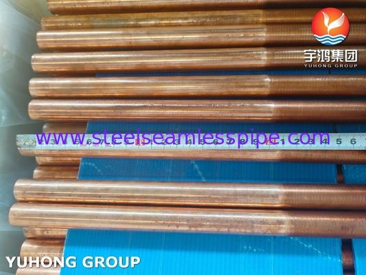 ASTM B111 C12200 Tubes à nageoires basses en alliage de cuivre pour l'industrie pétrolière et gazière