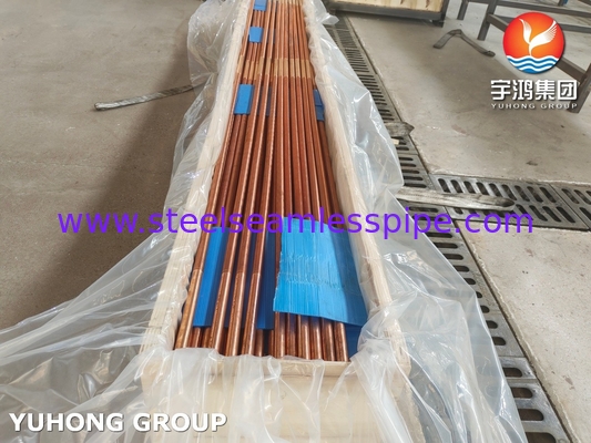 ASTM B111 C12200 Tubes à nageoires basses en alliage de cuivre pour l'industrie pétrolière et gazière