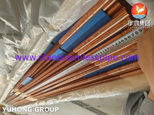ASTM B111 UNS C12200 Tubes en cuivre sans couture échangeur de chaleur à nageoires basses