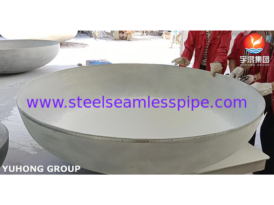 SA240 SS321 Réservoirs de tête ellipsoïdales en acier inoxydable et récipients de stockage