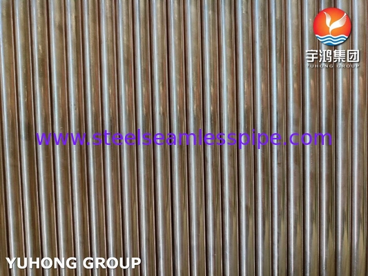 Tubes en alliage de cuivre ASTM B111 C70600 pour usine de condensation d'échangeurs de chaleur