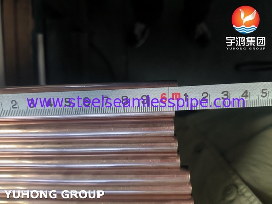Tubes en alliage de cuivre ASTM B111 C70600 pour usine de condensation d'échangeurs de chaleur