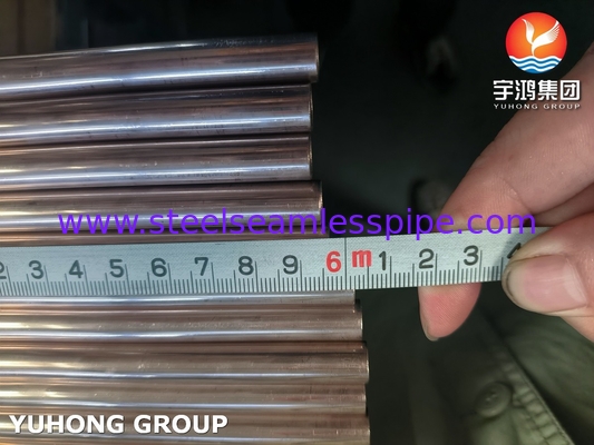 Tubes en alliage de cuivre ASTM B111 C70600 pour usine de condensation d'échangeurs de chaleur