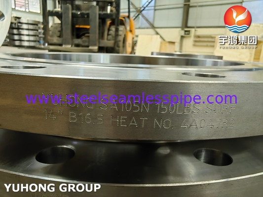 ASTM A105 / A105N Flanche à dérapage en acier au carbone ASME B16.5 Flanche SORF forgée