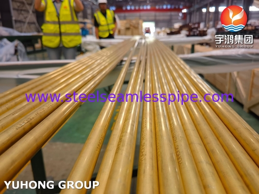 ASTM B111 ASME SB111 C68700 Tubes en laiton en aluminium pour échangeur de chaleur