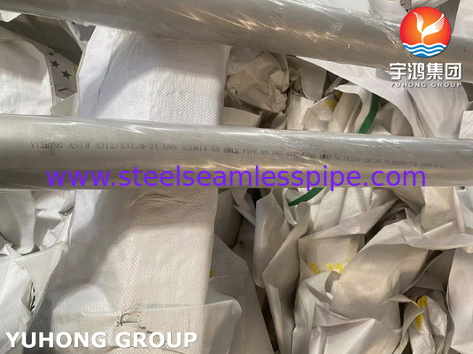 Tubes sans soudure en acier inoxydable ASTM A312 pour service à haute température S30815 253MA