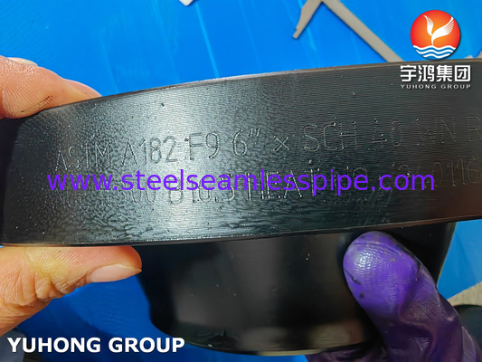 ASTM A182 Gr F9 Flange de cou de soudure en acier allié ASME B16.5 Flange WNRF forgée