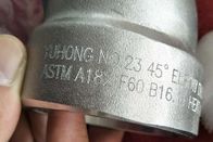 L'acier duplex a forgé la PIÈCE EN T MSS SP-95 ASME B16.11 de MAMELON concentrique convenable de COUDE DE 90° du boutissoir 45°/d'ASTM A182 F60 S32205
