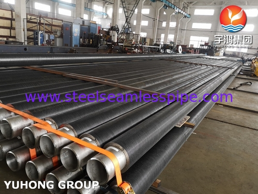 ASTM A312 TP316L tuyau en acier inoxydable type HFW avec SS316l fin pour économiseur