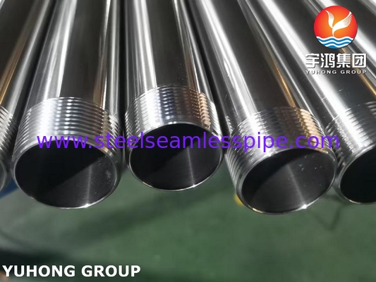 Tubes sanitaires ASTM A270 TP304 Tubes sans soudure en acier inoxydable avec extrémité de fil NPT