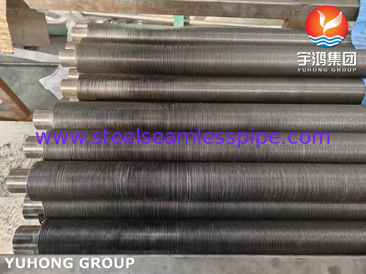 ASTM A210 GR.A1, tube à nageoires intégré en acier au carbone avec bande d'aluminium, 100% ECT
