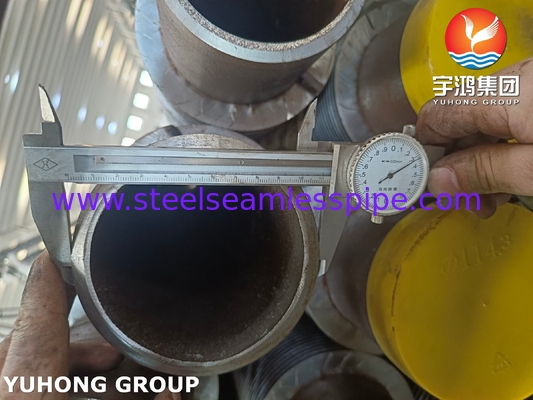 Tubes à aileron HFW solides à aileron plat, ASTM A335 P22 Pipe sans soudure en acier allié pour chaudière
