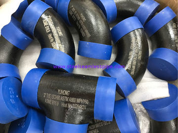 ASTM A860 WPHY60/42/52/65/70/TÉ RÉDUCTEUR 80, ÉCARTENT 2" d'un coup de coude surface de noir de SCH80 BW ASME B16.9 OU revêtement de couleur