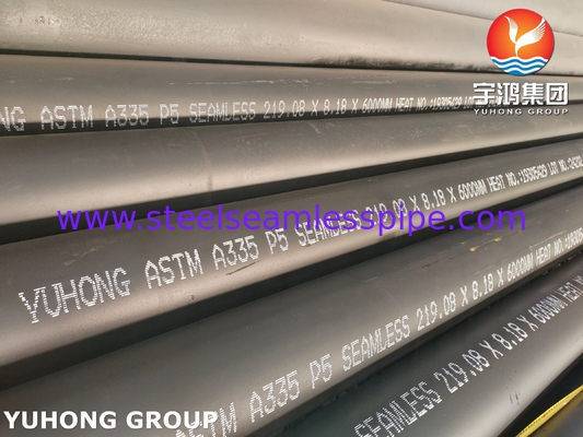 Pipe en acier allié ASTM A335 de qualité P9 P11 P22 P91 pour applications à haute température et à haute pression