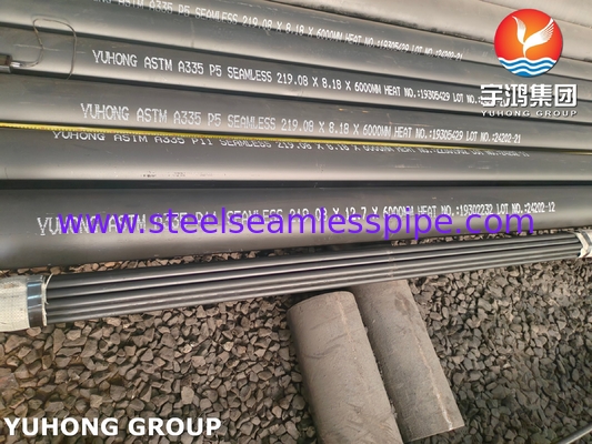 Pipe en acier allié ASTM A335 de qualité P9 P11 P22 P91 pour applications à haute température et à haute pression