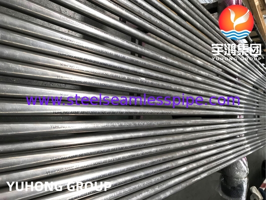 SB163 Monel 400 Tubes en alliage nickel-cuivre UNS N04400 Colonnes de distillation