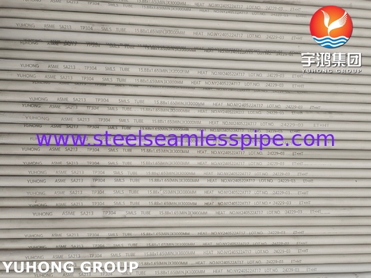 3000MM TP304 Tubes sans soudure en acier inoxydable ASTM A213 pour l'industrie alimentaire