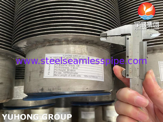 ASME SA106 GRADE B Tubes à aileron sans soudure en acier au carbone de type HFW pour appareil de chauffage à combustion