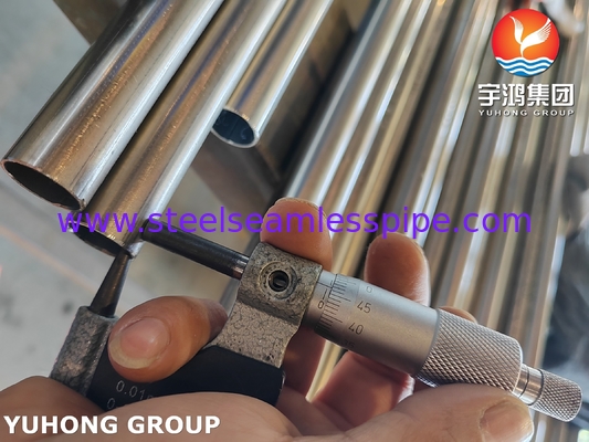 Tubes soudés en acier inoxydable brillant recuit ASTM A249 TP316L