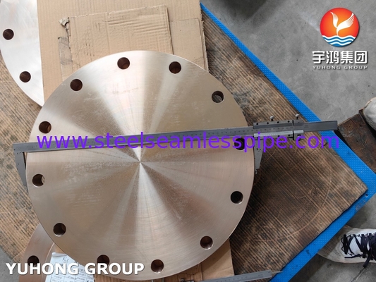ASTM B283 UNS C70620 Flange en alliage de cuivre et de nickel, flange aveugle forgée BLRF
