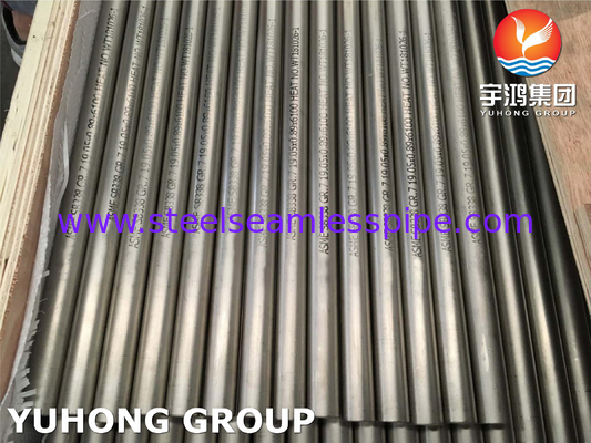 ASME SB338 Gr7 UNS R52400 Tubes en alliage de titane et de palladium pour condensateurs