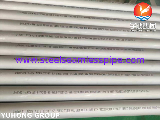 Tubes sans soudure ASTM A213 TP347 pour environnements à haute température