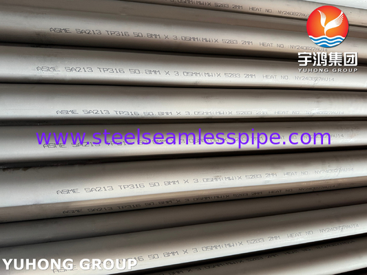 ASTM A213 TP316 TP316L Fabricant de tubes sans soudure en acier inoxydable