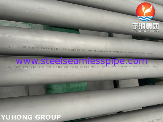 EN10216-5 UNS32205 Tubes sans soudure pour environnements à haute pression