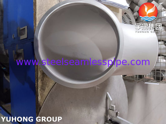 ASTM A815 S32750 Acier inoxydable duplex, coude de 90 degrés, rayon de longueur, soudé à l'arrière