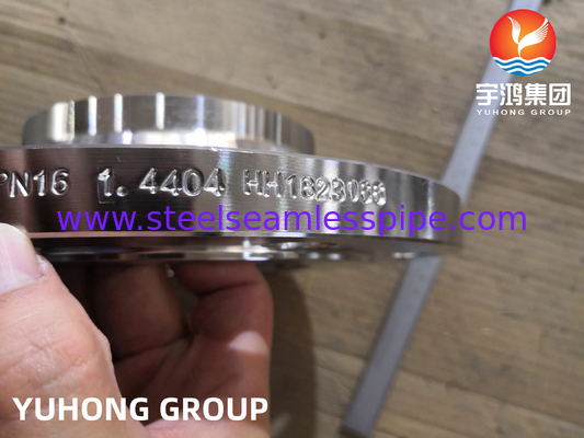 EN 1092-1 TYPE11 1.4404 Vue soudeuse surélevé Neck Flange Superior résistance haute durabilité