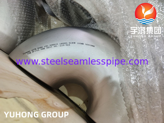 ASTM B366 UNS N08810 Incoloy 800H acier allié au nickel 180° Coude B16.9 pour système de tuyauterie