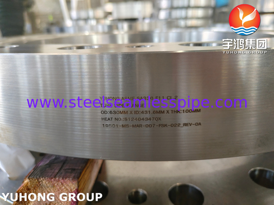 ASME SA336 F11 CL2 Flécheries d'acier allié Flange de récipient sous pression Flange latérale du tube