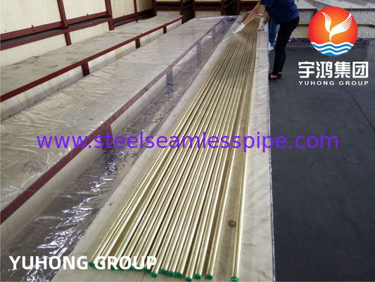 Tubes sans soudure en alliage de cuivre Tubes en laiton amirauté B111 C44300 C70600 C71500 C12200 réfrigération, refroidisseur d'air, production d'énergie,application dans les navires sous pression