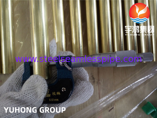 Tubes sans soudure en alliage de cuivre Tubes en laiton amirauté B111 C44300 C70600 C71500 C12200 réfrigération, refroidisseur d'air, production d'énergie,application dans les navires sous pression
