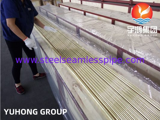 Tubes sans soudure en alliage de cuivre Tubes en laiton amirauté B111 C44300 C70600 C71500 C12200 réfrigération, refroidisseur d'air, production d'énergie,application dans les navires sous pression