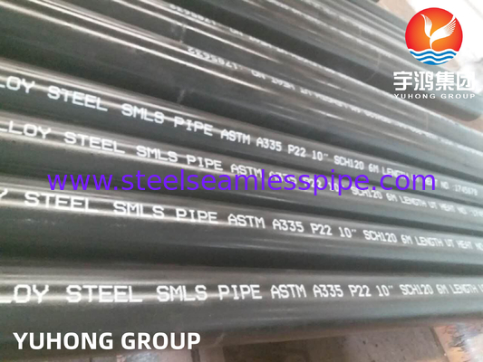 Pipe sans soudure en acier allié ASTM A335 P5 P9 P11 P12 P21 P22 P91 Pour l'industrie pétrochimique