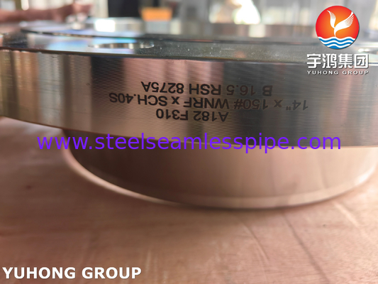 ASTM A182 F310 Flange en acier inoxydable WNRF ASME B16.5 Flange en acier forgé