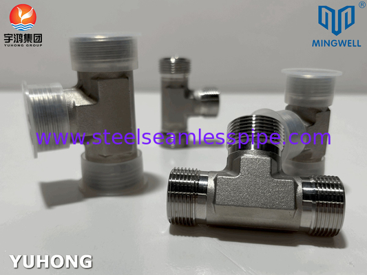 Adaptateur en acier inoxydable Tees NPT G PT SS316L Formage hydraulique