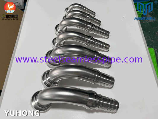 Appareil de raccordement de tuyaux en acier inoxydable à 90° SAE Flange SS316L