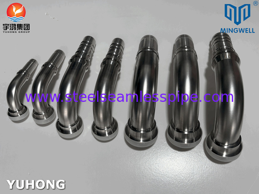 Appareil de raccordement de tuyaux en acier inoxydable à 90° SAE Flange SS316L