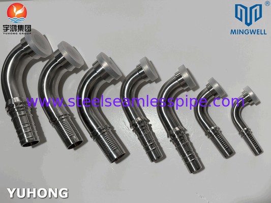 Appareil de raccordement de tuyaux en acier inoxydable à 90° SAE Flange SS316L