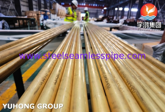 ASTM B111 C68700 Tubes en cuivre-nickel destinées aux condensateurs et échangeurs de chaleur