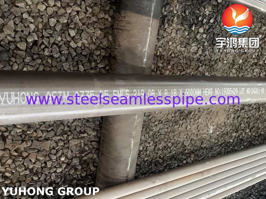 ASTM A335 / ASME SA335 P5 Pipe sans soudure en acier allié pour le service à haute température