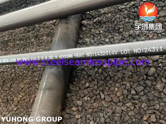 ASTM A335 / ASME SA335 P5 Pipe sans soudure en acier allié pour le service à haute température